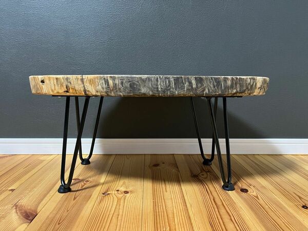 ローテーブル　ケヤキ　欅　輪切り　一枚板　サイドテーブル　ちゃぶ台 テーブル