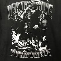 エアボーン　ロングTシャツ　XXLサイズ　Airborne Death From Above 長袖　ロックバンド　スカル_画像4