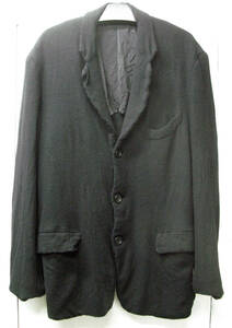  Comme des Garcons Homme pryus1998.. jacket black M ( COMME des GARCONS HOMME PLUS 1998 VINTAGE WOOL FILLING JACKET BLACK M