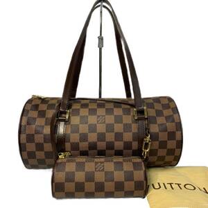 ルイヴィトン ダミエ パピヨン30 ポーチ付き N51303 ハンドバッグ LOUIS VUITTON .