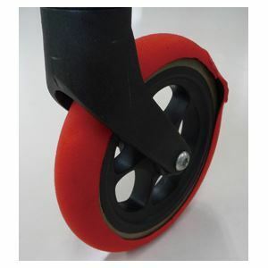( summarize )..*.?.*.. wheelchair for small articles front wheel for wheel socks red [×3 set ]