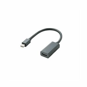 (まとめ)エレコム Mini DisplayPort-HDMI変換アダプタ AD-MDPHDMIBK【×2セット】