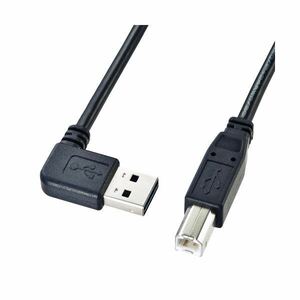 (まとめ)サンワサプライ 両面挿せるL型USBケーブル(A-B標準) KU-RL3【×5セット】