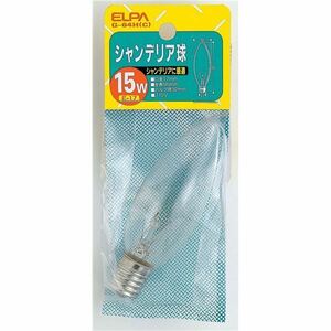 （まとめ） ELPA シャンデリア球 電球 15W E17 クリア G-64H（C） 【×30セット】