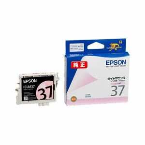 （まとめ） エプソン EPSON インクカートリッジ ライトマゼンタ ICLM37 1個 【×4セット】