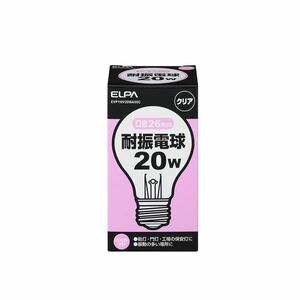 （まとめ） ELPA 耐震電球 20W E26 クリア EVP110V20WA55C 【×35セット】