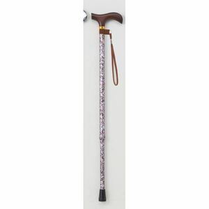  cane / flower flexible stick II (1) length 10 -step adjustment possible aluminium ( walking assistance supplies / nursing articles ) light purple ( purple )