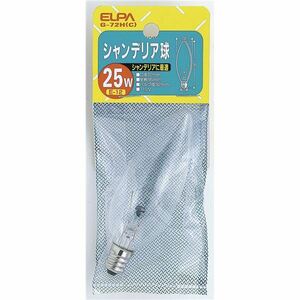 （まとめ） ELPA シャンデリア球 電球 25W E12 クリア G-72H（C） 【×20セット】
