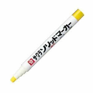 （まとめ）サクラクレパス ソリッドマーカー細字 SC-S#3 黄色【×100セット】