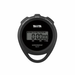 (まとめ）タニタ ストップウオッチ TD-417-BK【×5セット】