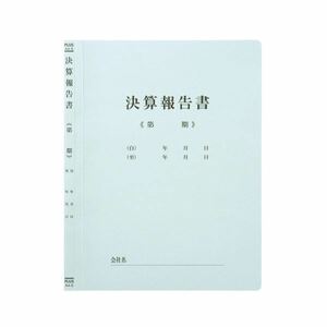 （まとめ）プラス 既製印刷フラットファイル 決算報告 10冊【×30セット】