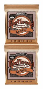 ★ERNIE BALL 3548 ×2 [11-52] Earthwood Light Phosphor Bronze 3セットパック アコースティックギター弦★新品送料込