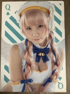 未使用　えなこ　ハイパーブラックジャック　A4 クリアファイル　パチスロ　NET コスプレ　グッズ　文房具　☆クリアファイルの同梱可　01