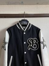 【即決】【良品】 FCRB f.c real bristol エフシーレアルブリストル SOPHNET ソフネット VARSITY JACKET 袖レザースタジャン ブルゾン_画像3