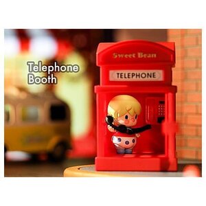 フィギュア　Telephone Booth　Sweet Bean I am Here シリーズ　ポップマート　POPMART　マスコット　人形　電話ボックス