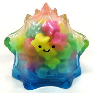 フィギュア　Rainbow Star　YUKI　虹色透明シリーズ　ポップマート　POPMART　マスコット　人形