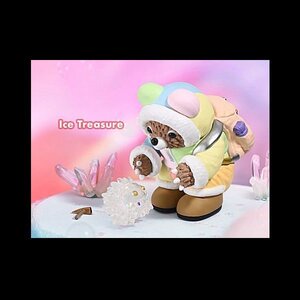 フィギュア　Ice Treasure　INSTINCTOY Muckey Dreamy Life シリーズ　ポップマート　POPMART　マスコット　人形　氷　宝物　蓄光