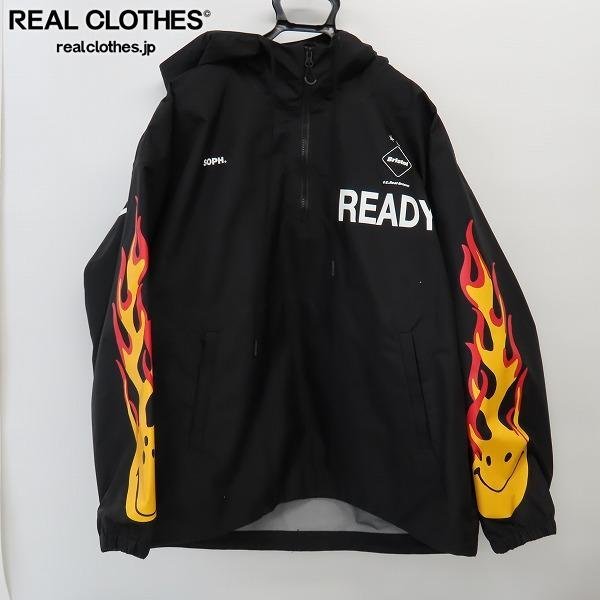 オックスフォードブルー FCRB 19AW READYMADE 3L HALF ZIP ANORAK