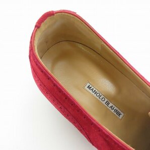 MANOLO BLAHNIK/マノロ ブラニク スエード シューズ 9.5 /080の画像5