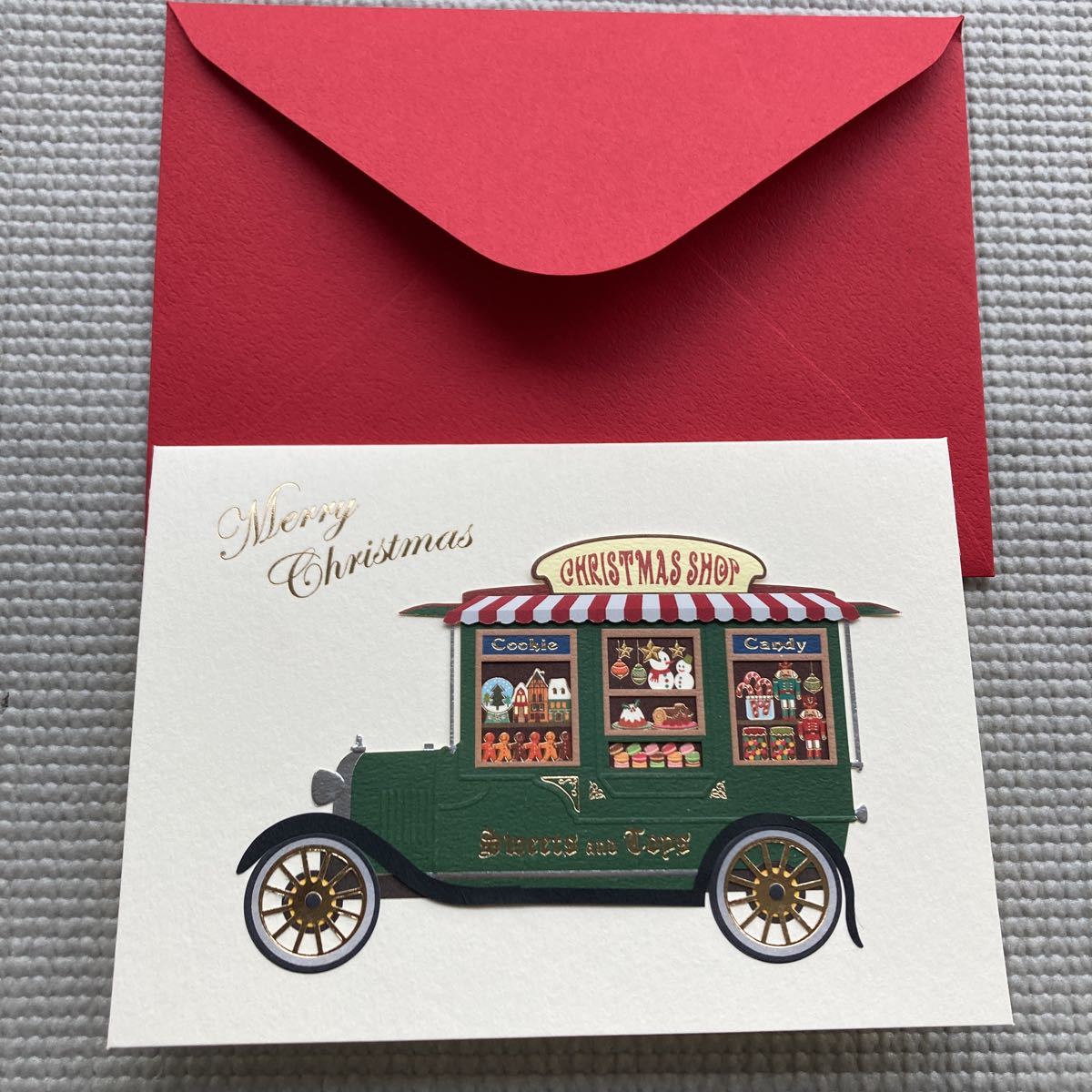 圣诞留言卡 胡桃夹子装饰品 雪球圣诞卡 运费 120 日元~, 古董, 收藏, 杂货, 图片明信片