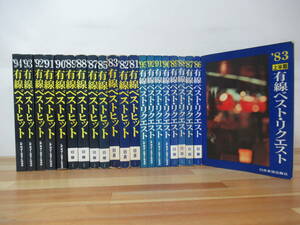 T78▽有線ベストヒット・リクエスト21冊セット 1981年～1995年 J-POP 歌謡曲 演歌 楽譜 井上陽水 郷ひろみ 薬師丸ひろ子 中森明菜 230110