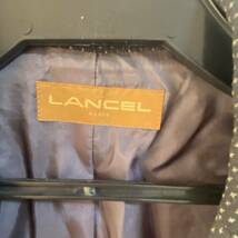 日本製◆LANCEL ランセル　テーラージャケット　11AR　ダークグレー　薄手_画像5