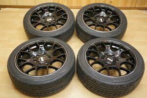 H1367【希少】ファブレス BARONE SPORT BAR PCD139.7 7.5J+35 225/45R18 ハイエース