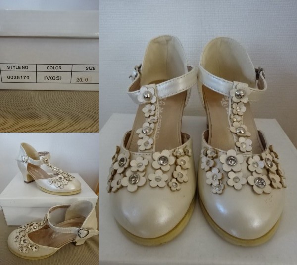 【Mezzo Piano】フォーマルシューズ アイボリー SIZE:20.0 (