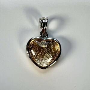  high quality gi Beo n meteorite Heart pendant Gold meteorite meteor light 