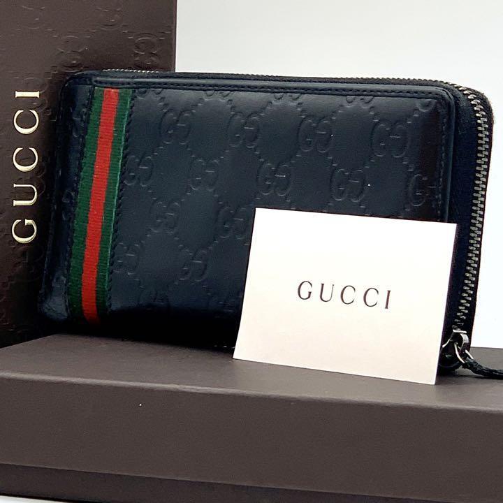 【超ポイントバック祭】小物最大80%OFFクーポン 未使用に近い‼️ グッチ GUCCI 財布 折り財布