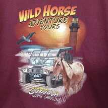 zcl-f30♪アメリカ古着GILDAN製【wild horse adventure tours 】パーカー★USサイズ-L(日本サイズXL)ブリックカラー_画像5