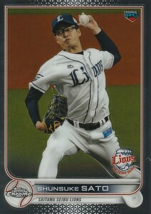 TOPPS 2022 NPB CHROME 佐藤隼輔 72 レギュラーカード