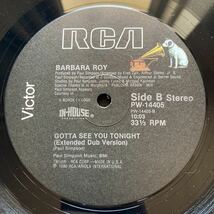 12inch BARBARA ROY / GOTTA SEE YOU TONIGHT_画像4