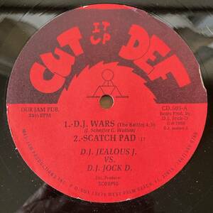 US盤　D.J. JEALOUS J. VS. D.J. JOCK D. / D.J. WARS SCATCH PAD CD. 505-A シュリンク