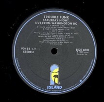 USオリジLP！MASTERDISK刻印 シュリンク付 Trouble Funk / Saturday Night Live From Washington D.C. 83年【Island / 90488-1-Y】_画像2