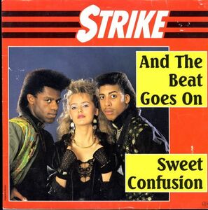 ドイツ盤12インチ！Strike / And The Beat Goes On 87年【DA Records / DA 455.027】ストライク Whisper カヴァー エレクトロ・ファンク