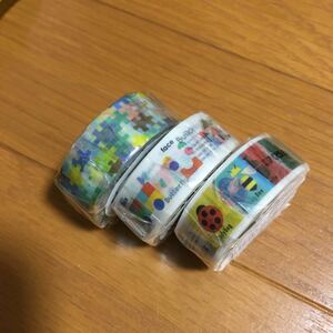 【新品即決】カモ井 マスキングテープ for kids マステ mt 積み木　ジグソーパズル　こんちゅう