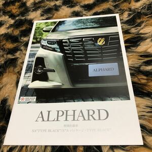 30アルファード 特別仕様車カタログ　年代物　タイプブラック