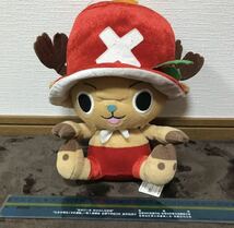 非売品タグ付きワンピースチョッパーぬいぐるみクリスマス25×25_画像1