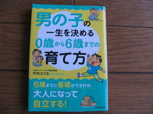 育児書　単行本◇男の子の一生を決める０歳から６歳までの育て方　竹内エリカ著