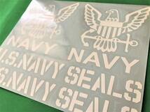 ・n2.U.S.NAVY SEALS ステッカーset（白）世田谷ベース　ミリタリー　ステンシル★_画像3