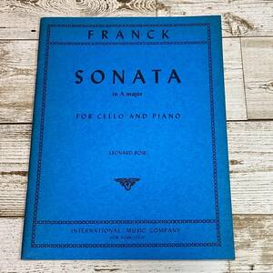 SA09-105 # SONATA in A major FOR CELLO AND PIANO # FRANCKse The -ru* Frank foreign book musical score 