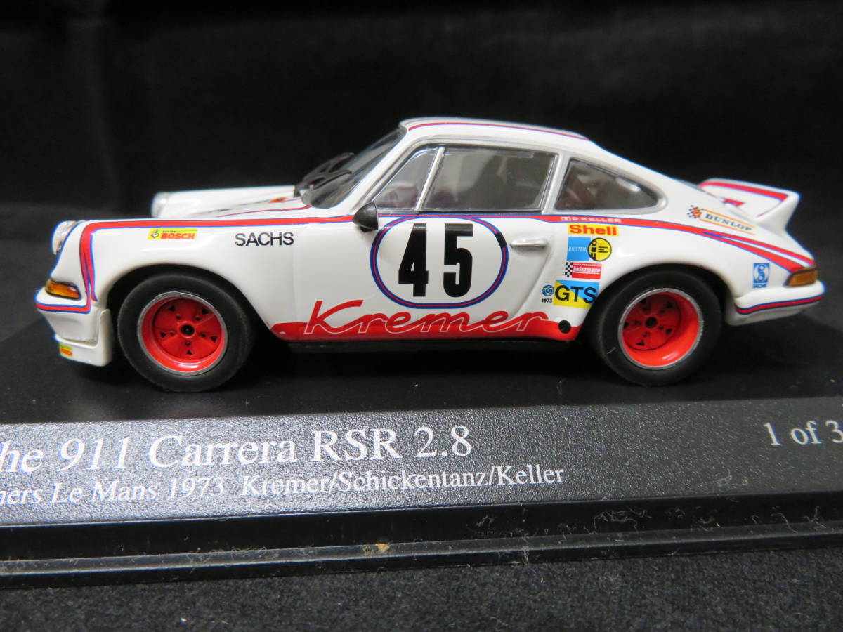 1/43 ポルシェ 911 RSR 2.8 45号車 1973 ルマン 24h ホワイト 赤