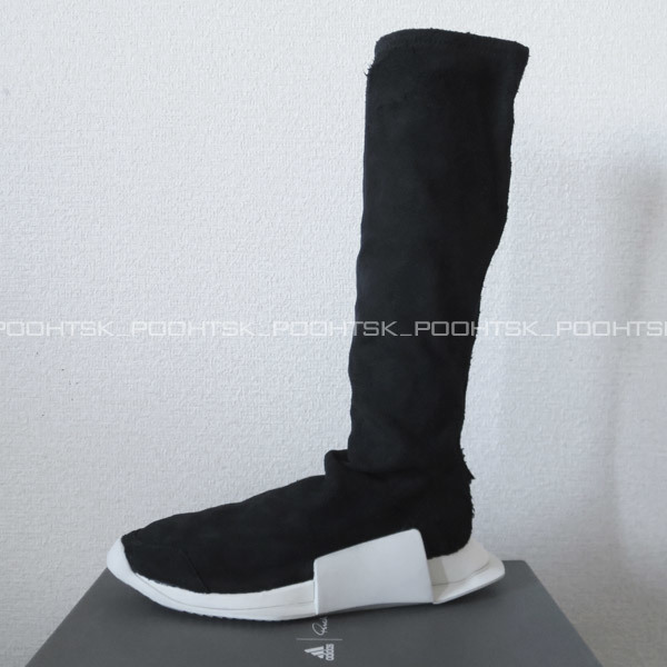 rickowens adidas ラムレザー ソックススニーカーブーツ ランナー