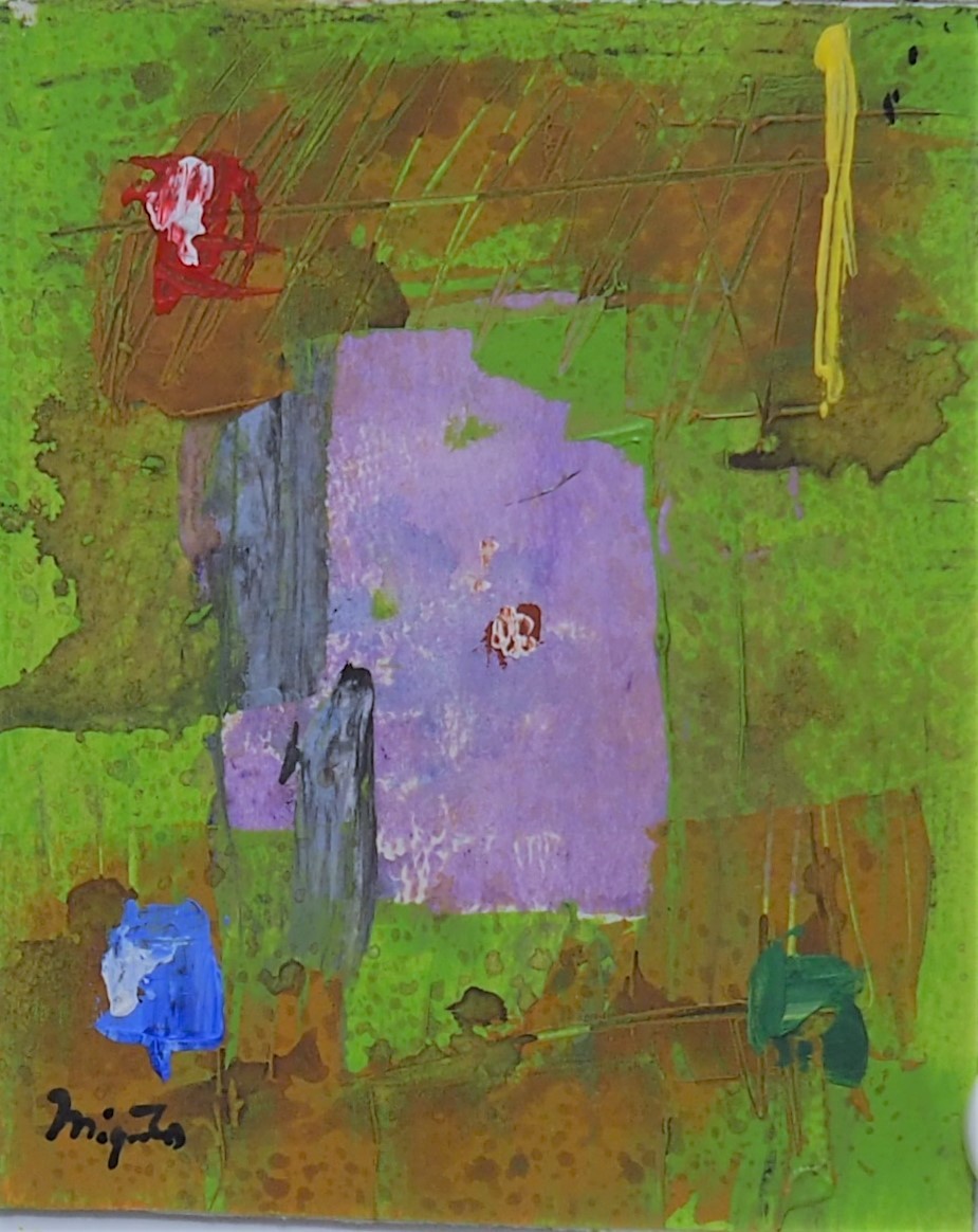Hiroshi Miyamoto 2022DR-460 Allgegenwärtig, Malerei, Aquarell, Abstraktes Gemälde