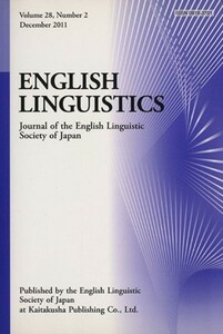 英文　ＥＮＧＬＩＳＨ　ＬＩＮＧＵＩＳＴＩＣＳ(Ｖｏｌｕｍｅ　２８　Ｎｕｍｂｅｒ　２) Ｊｏｕｒｎａｌ　ｏｆ　ｔｈｅ　Ｅｎｇｌｉｓｈ　