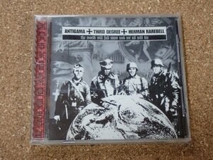 ANTIGAMA + THIRD DEGREE + HERMAN RAREBELL / 3 Way Split CD NAPALM DEATH REPULSION NASUM S.O.B GRINDCORE CRUST HARDCORE グラインド