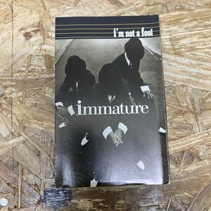 コ HIPHOP,R&B IMMATURE - I'M NOT A FOOL INST,シングル TAPE 中古品