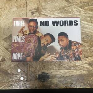 ツ HIPHOP,R&B THREE TIMES DOPE - NO WORDS シングル TAPE 中古品