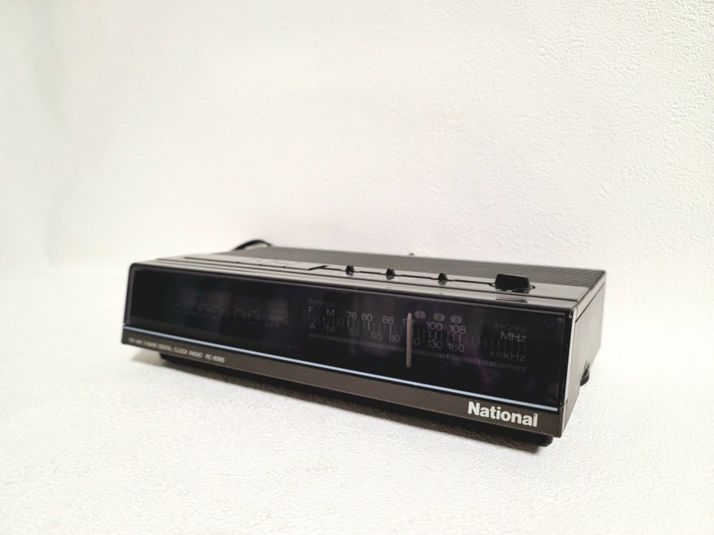 昭和レトロ ラジオ 時計 Panasonic RC-6085 BLACK-